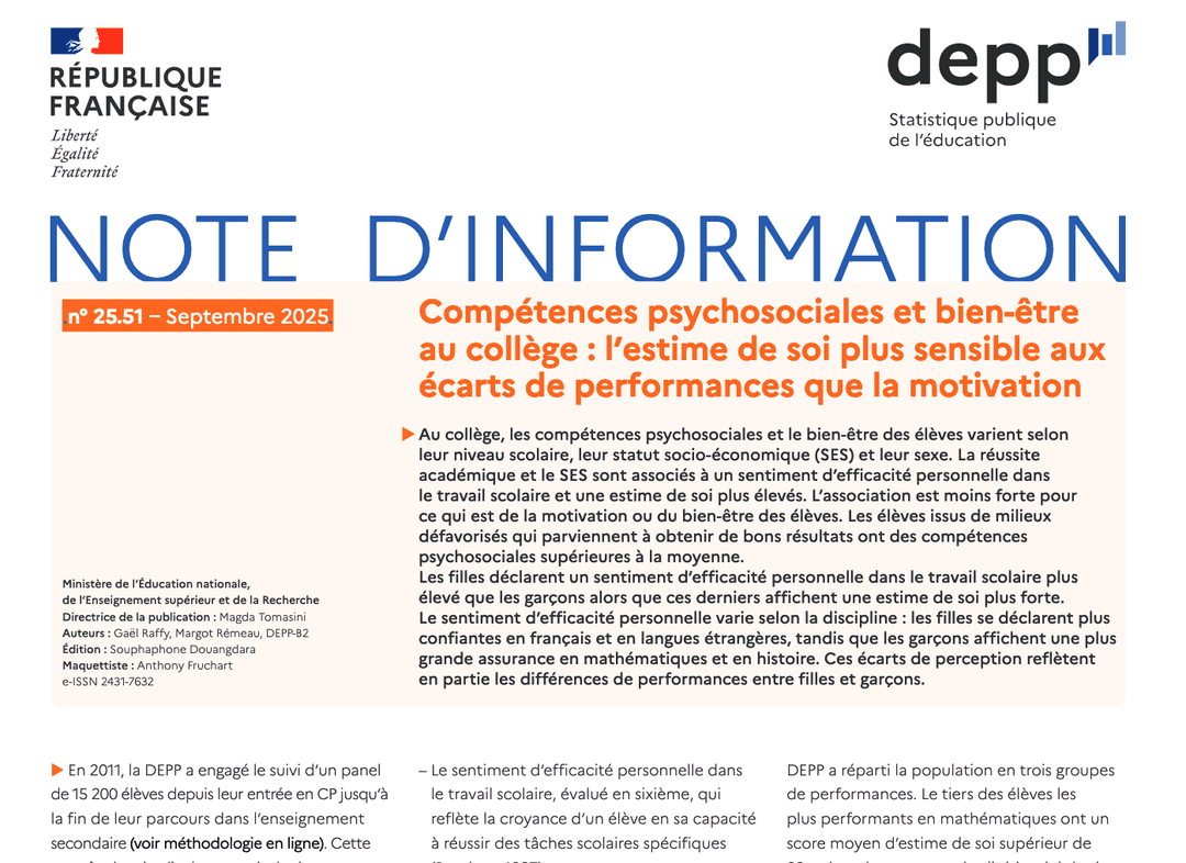 Compétences psychosociales et bien-être au collège